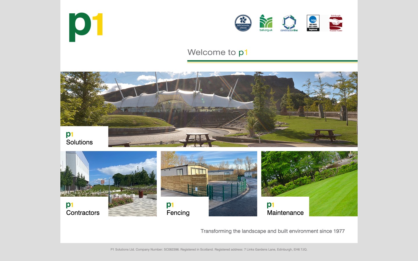 The current homepage